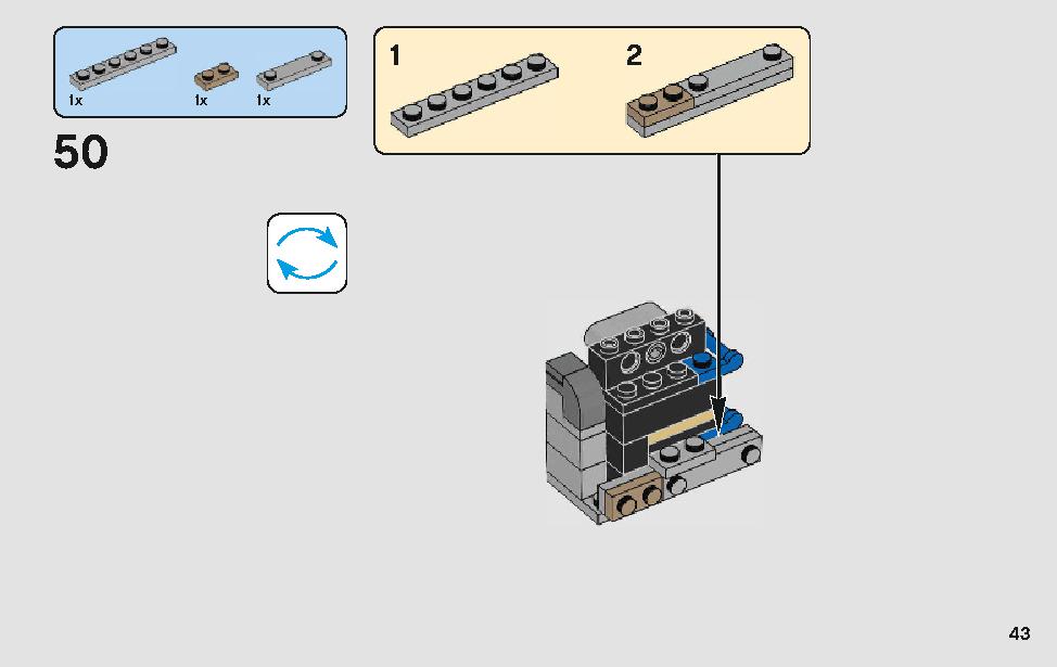 モロックのランドスピーダー 75210 レゴの商品情報 レゴの説明書・組立方法 43 page