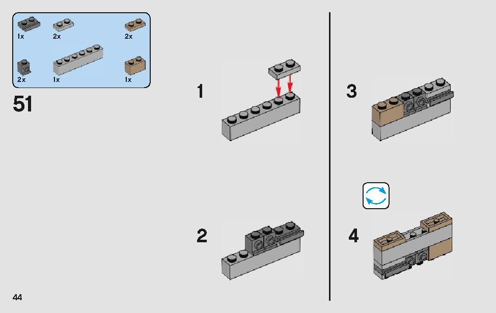 モロックのランドスピーダー 75210 レゴの商品情報 レゴの説明書・組立方法 44 page