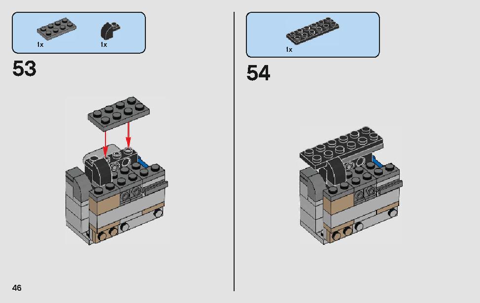 モロックのランドスピーダー 75210 レゴの商品情報 レゴの説明書・組立方法 46 page