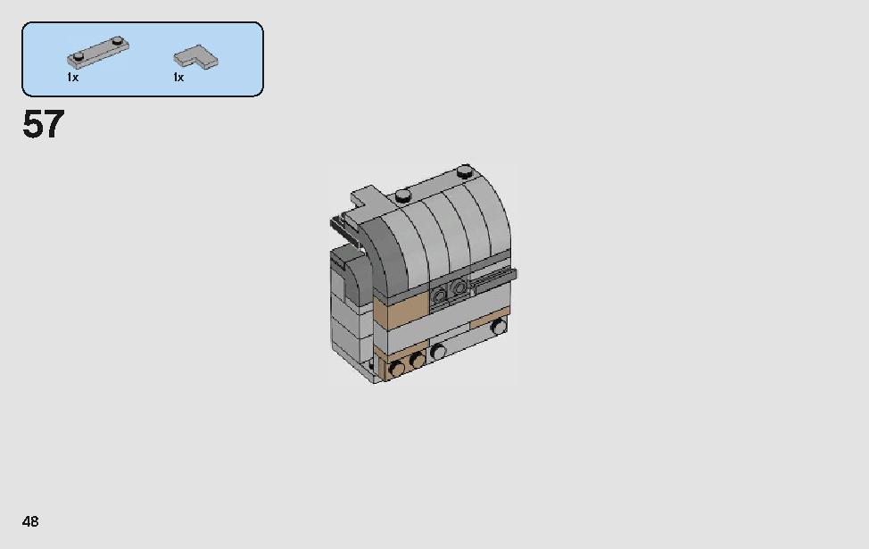モロックのランドスピーダー 75210 レゴの商品情報 レゴの説明書・組立方法 48 page