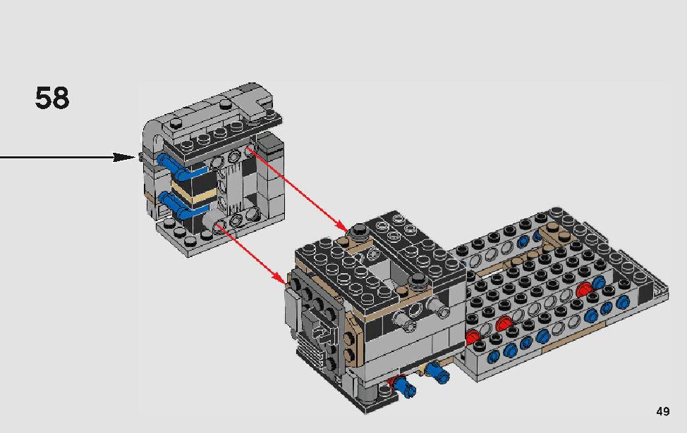 モロックのランドスピーダー 75210 レゴの商品情報 レゴの説明書・組立方法 49 page