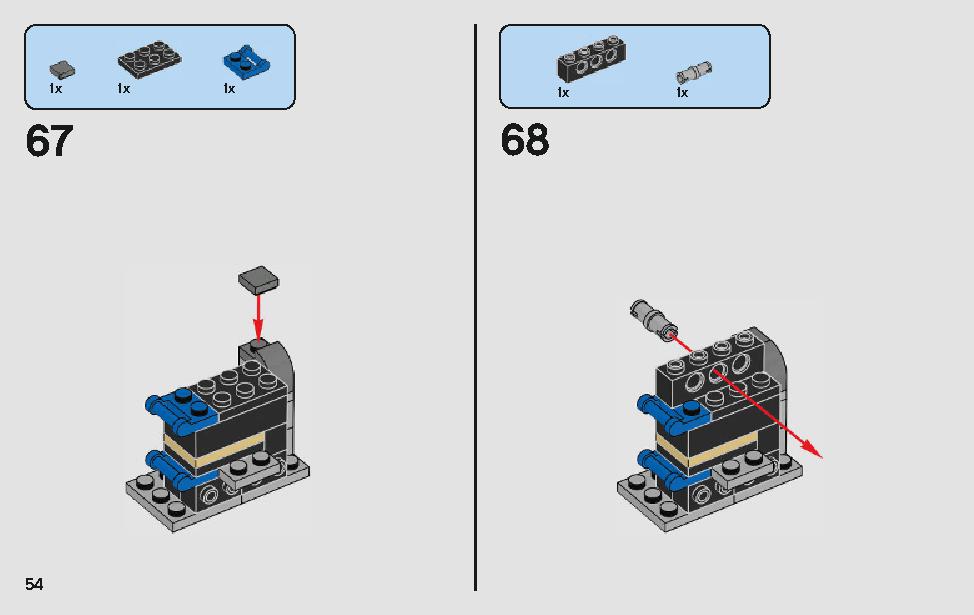 モロックのランドスピーダー 75210 レゴの商品情報 レゴの説明書・組立方法 54 page