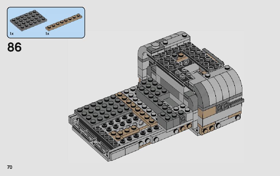 モロックのランドスピーダー 75210 レゴの商品情報 レゴの説明書・組立方法 70 page