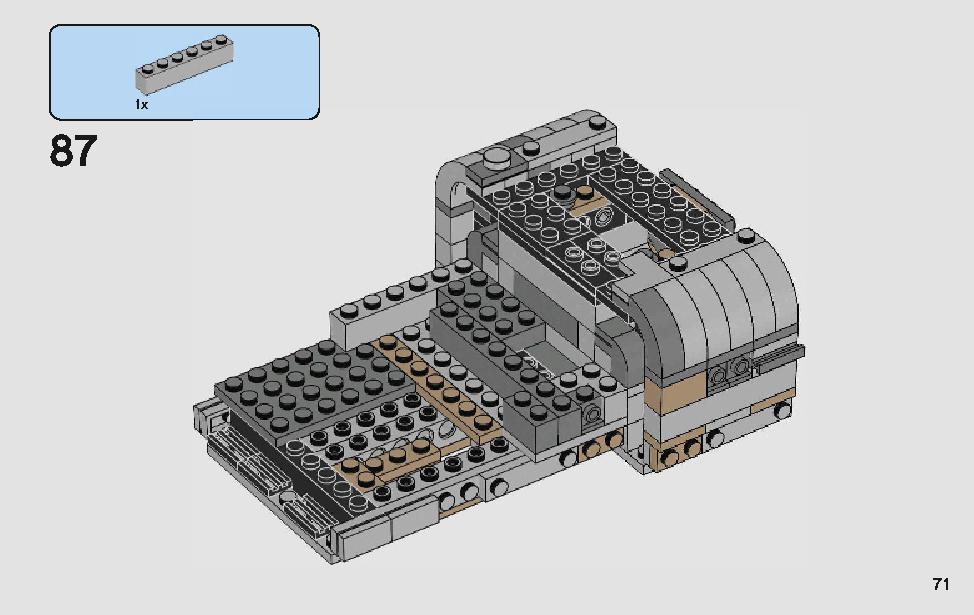 モロックのランドスピーダー 75210 レゴの商品情報 レゴの説明書・組立方法 71 page