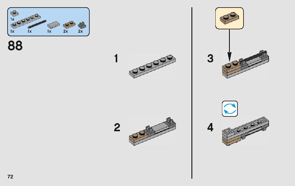 モロックのランドスピーダー 75210 レゴの商品情報 レゴの説明書・組立方法 72 page