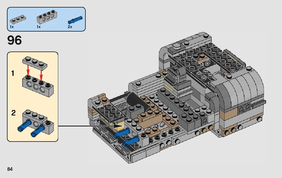 モロックのランドスピーダー 75210 レゴの商品情報 レゴの説明書・組立方法 84 page