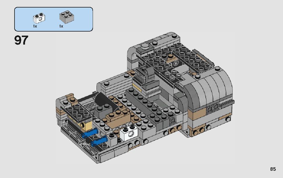 モロックのランドスピーダー 75210 レゴの商品情報 レゴの説明書・組立方法 85 page