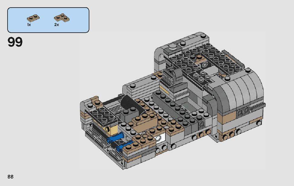 モロックのランドスピーダー 75210 レゴの商品情報 レゴの説明書・組立方法 88 page