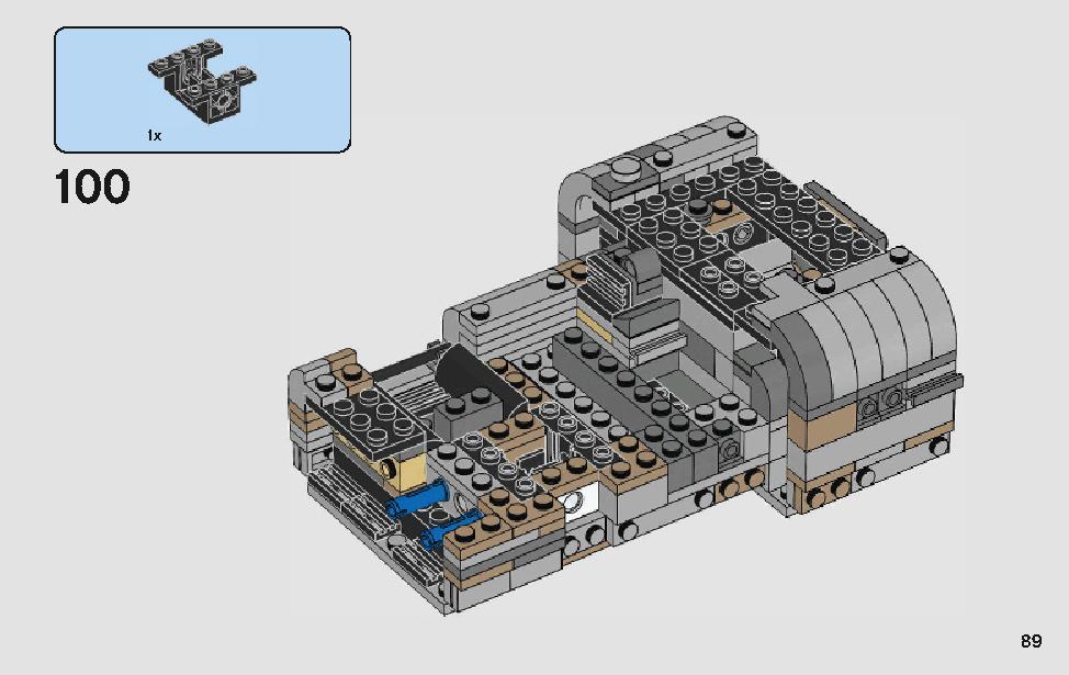 モロックのランドスピーダー 75210 レゴの商品情報 レゴの説明書・組立方法 89 page