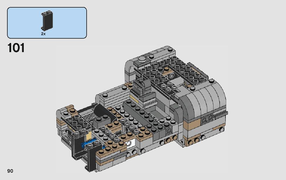 스타워즈 몰록의 랜드스피더™ 75210 레고 세트 제품정보 레고 조립설명서 90 page