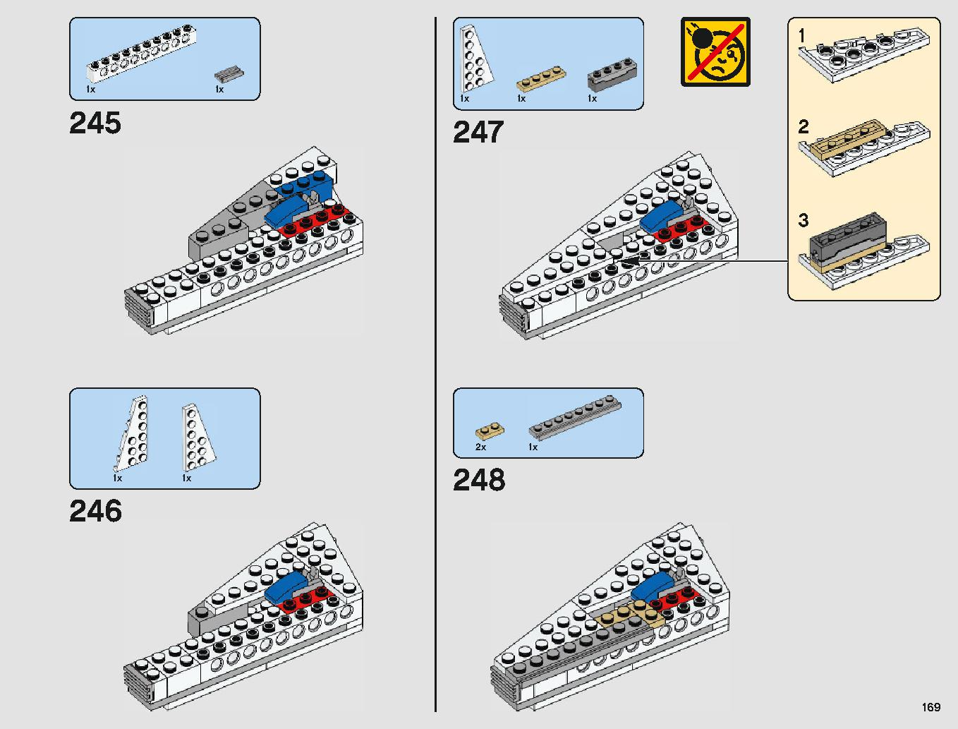 ミレニアム・ファルコン 75212 レゴの商品情報 レゴの説明書・組立方法 169 page