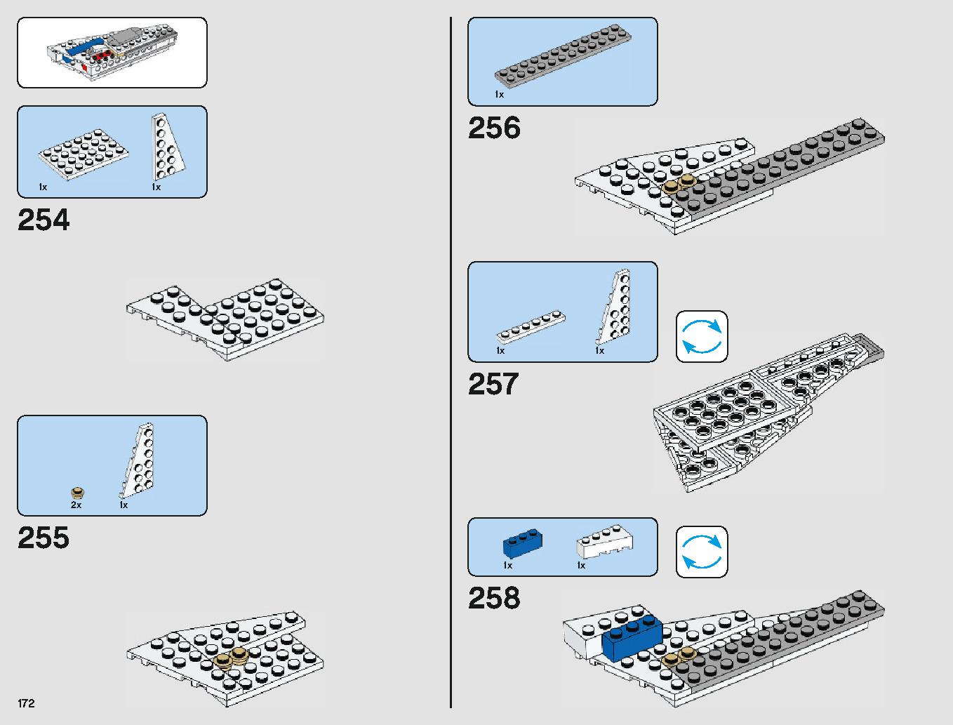 ミレニアム・ファルコン 75212 レゴの商品情報 レゴの説明書・組立方法 172 page