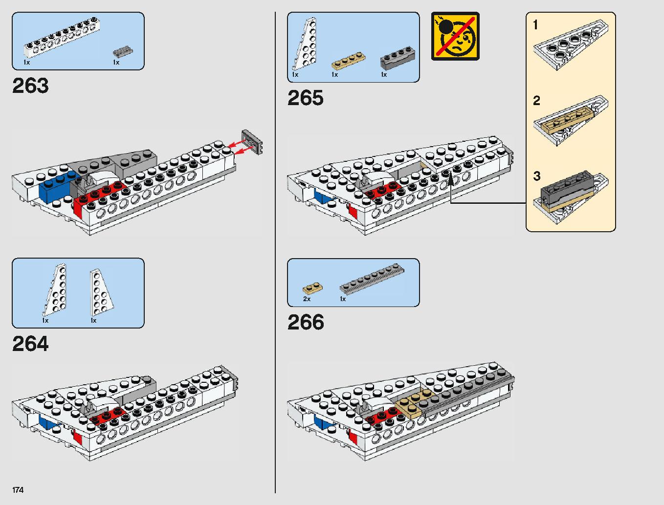 ミレニアム・ファルコン 75212 レゴの商品情報 レゴの説明書・組立方法 174 page
