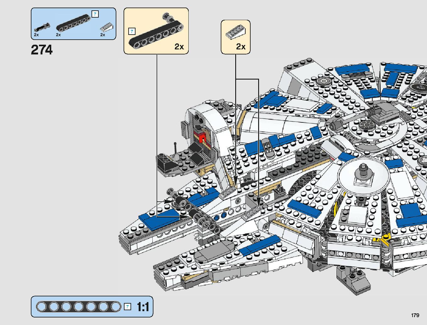 Kessel Run Millennium Falcon 75212 LEGO information LEGO instructions 179 page