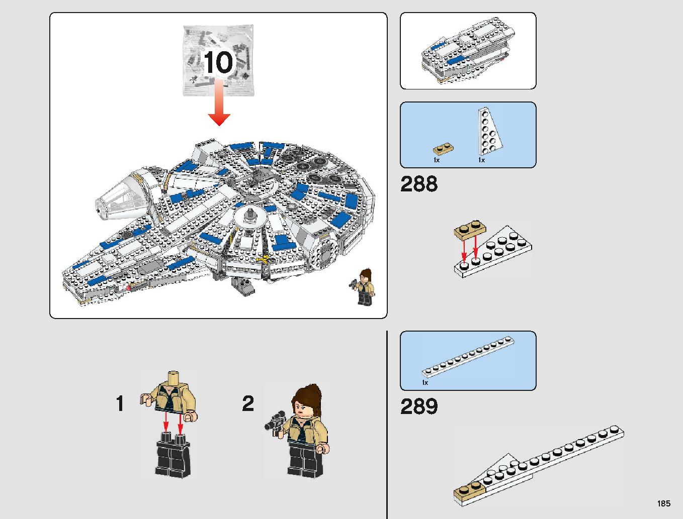 Kessel Run Millennium Falcon 75212 LEGO information LEGO instructions 185 page