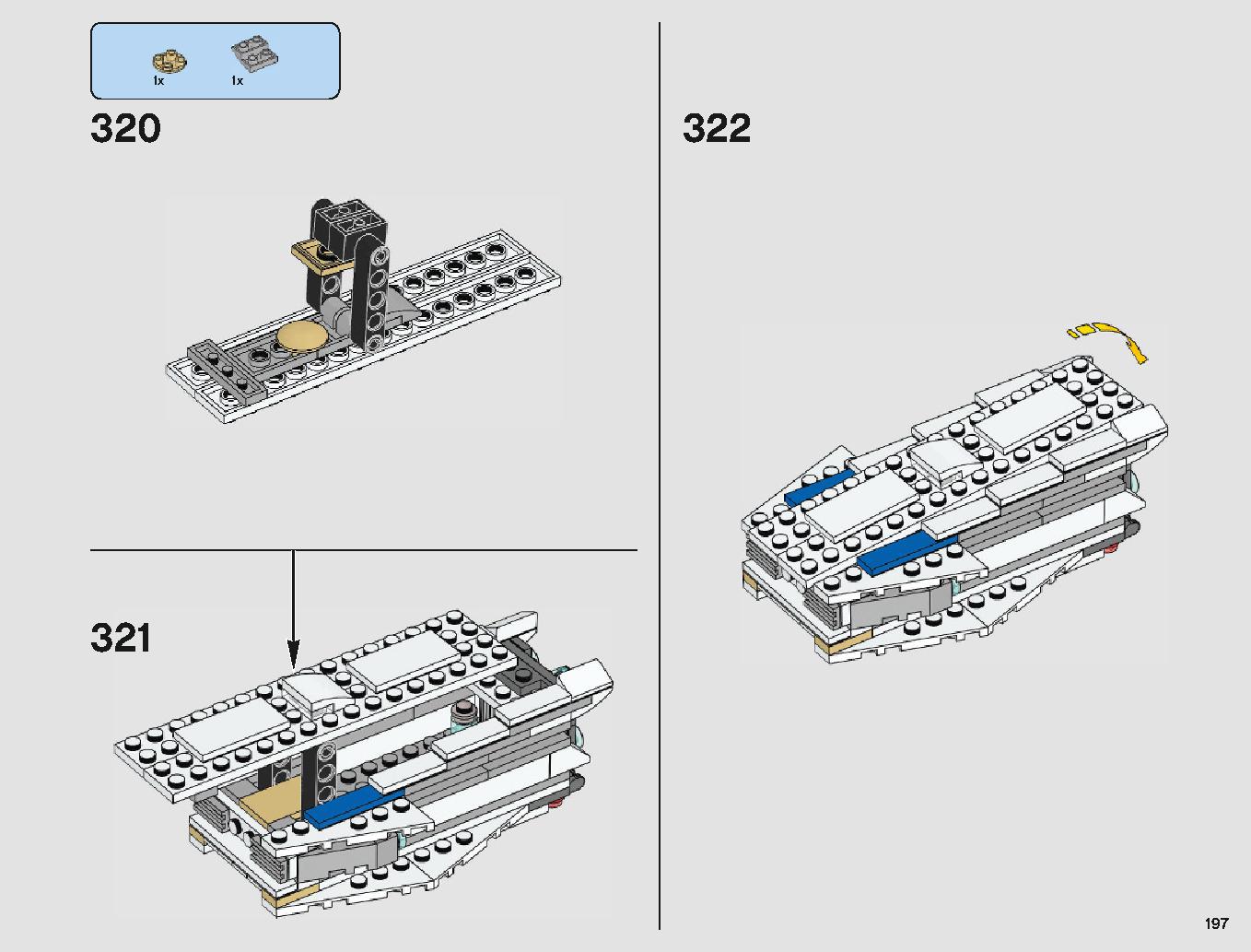 ミレニアム・ファルコン 75212 レゴの商品情報 レゴの説明書・組立方法 197 page