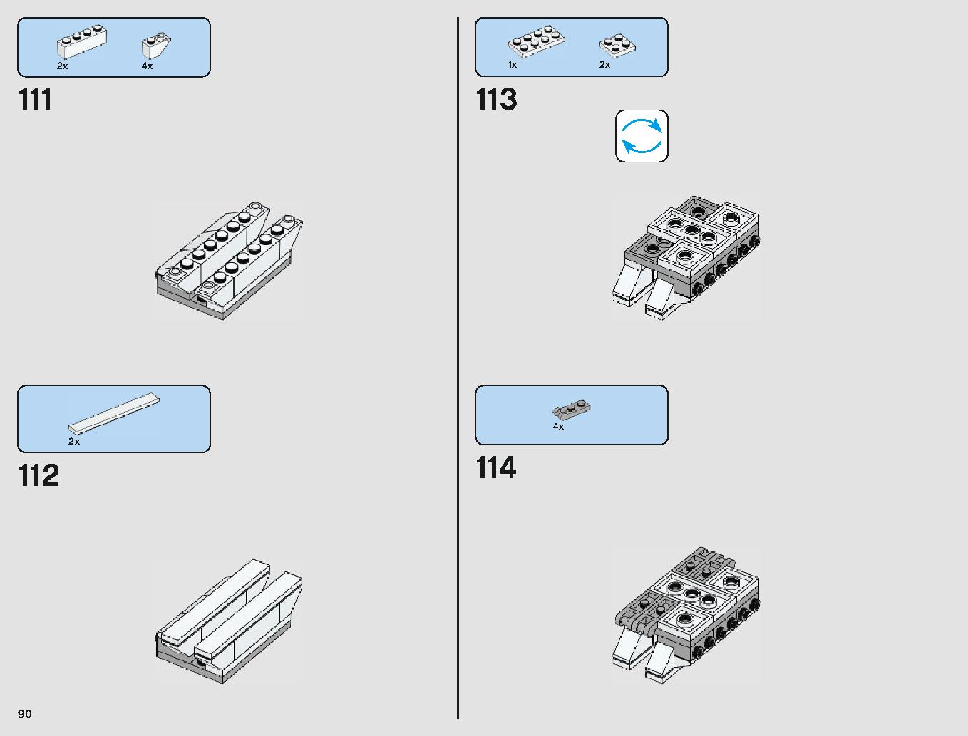 ミレニアム・ファルコン 75212 レゴの商品情報 レゴの説明書・組立方法 90 page