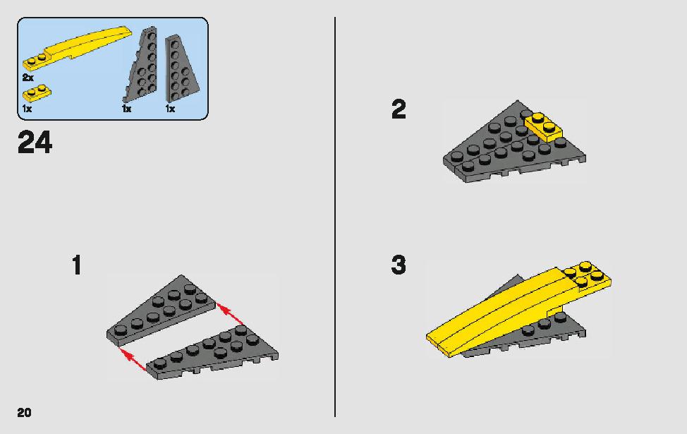 アナキンのスター・ファイター 75214 レゴの商品情報 レゴの説明書・組立方法 20 page