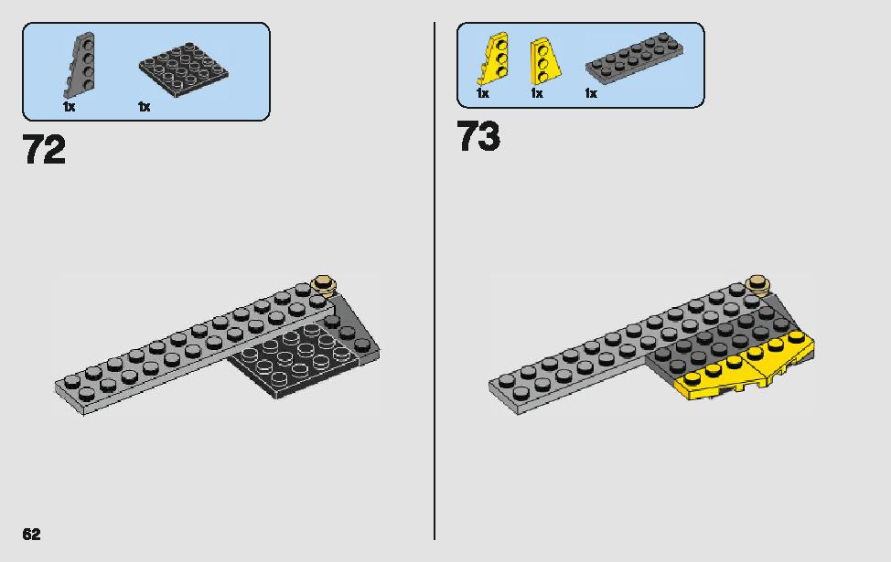 アナキンのスター・ファイター 75214 レゴの商品情報 レゴの説明書・組立方法 62 page