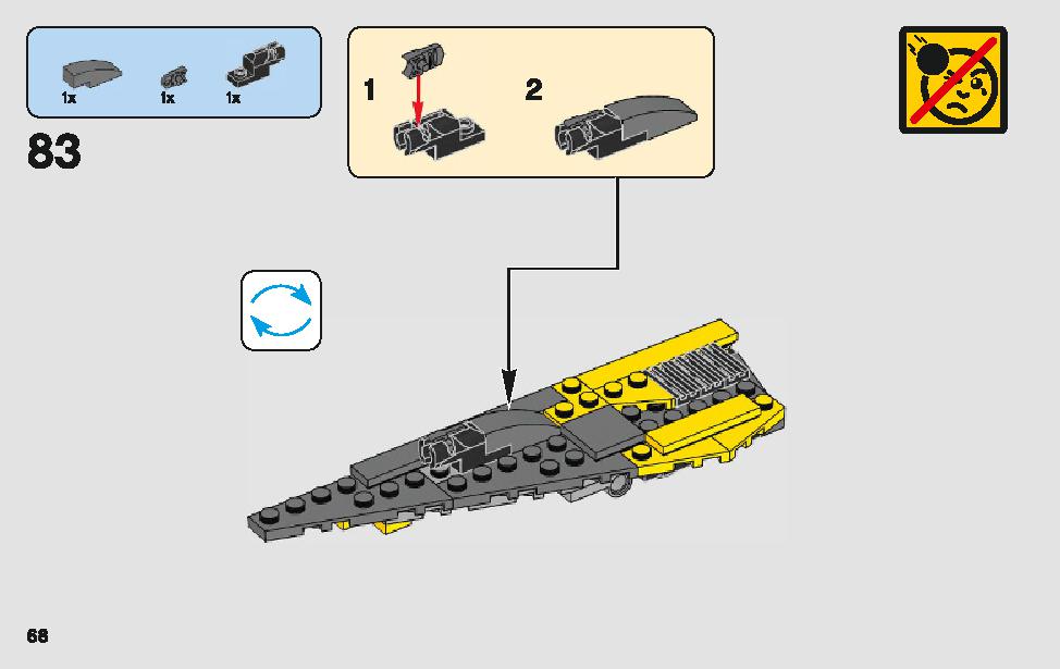 アナキンのスター・ファイター 75214 レゴの商品情報 レゴの説明書・組立方法 68 page