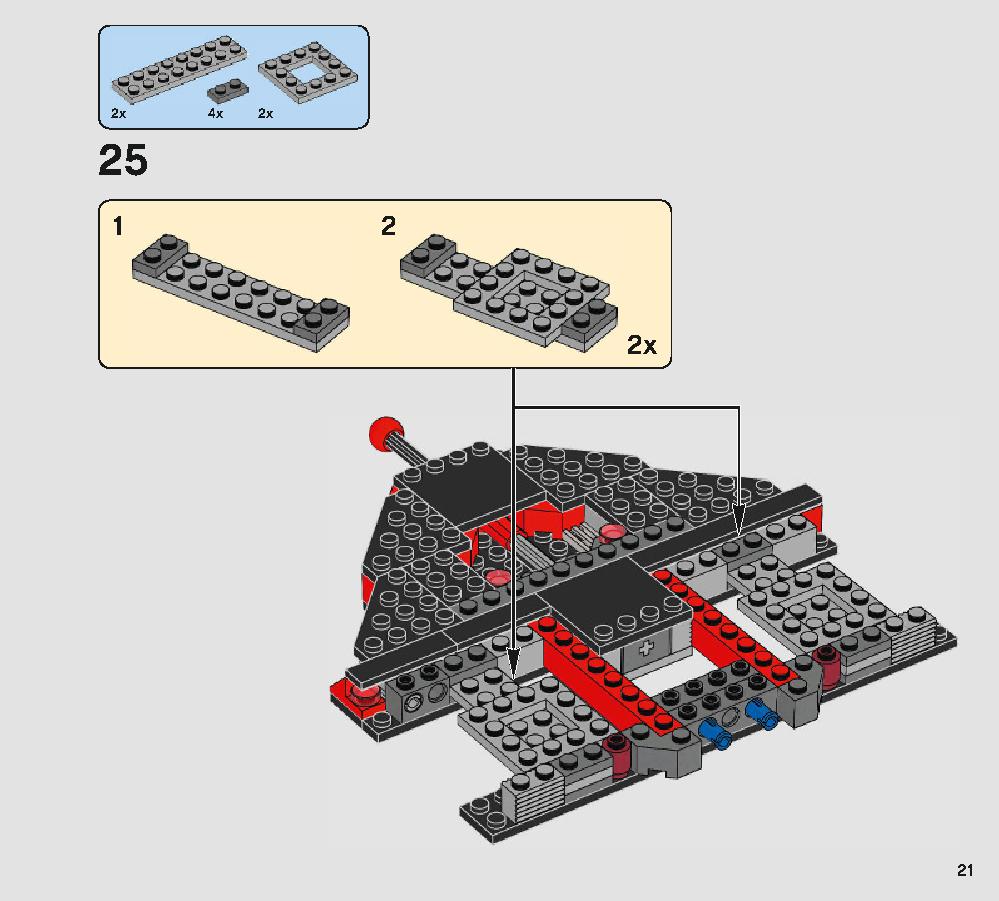 Snoke's Throne Room 75216 LEGO information LEGO instructions 21 page