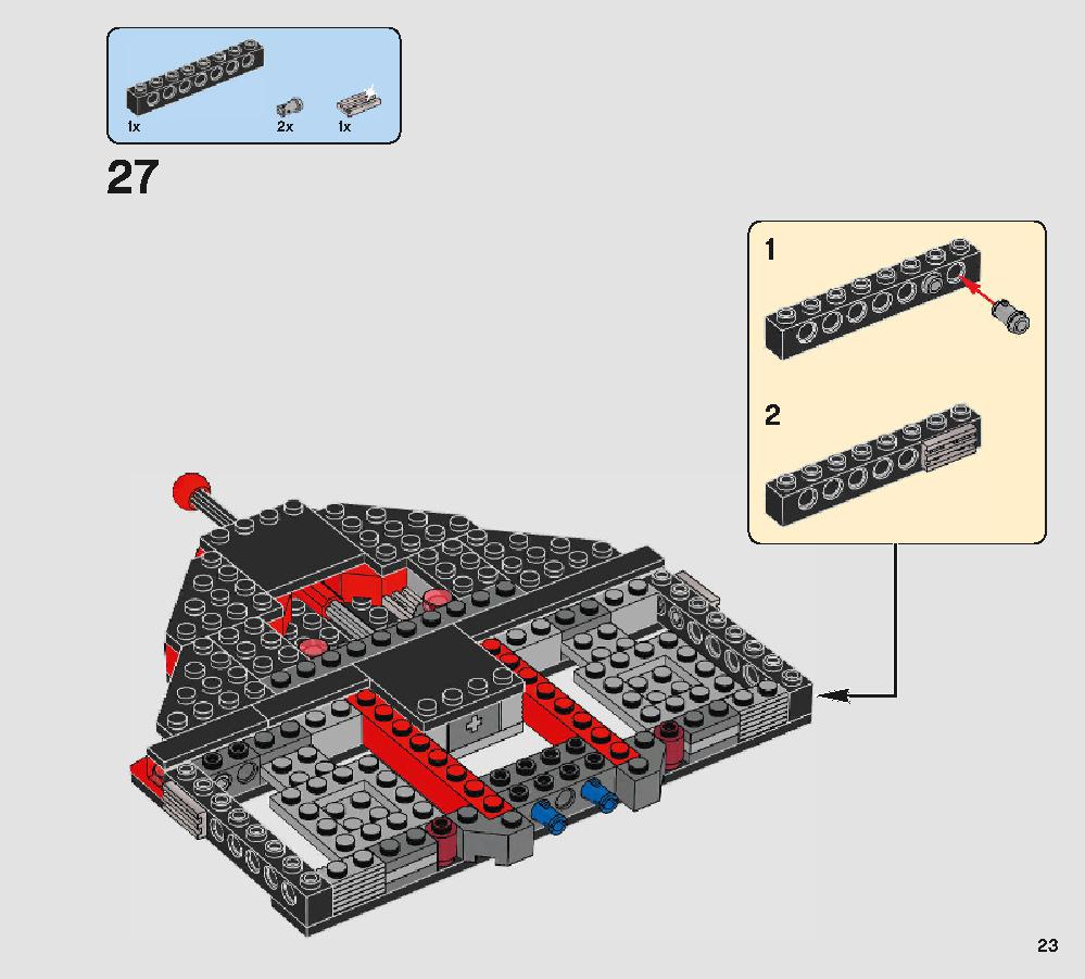 Snoke's Throne Room 75216 LEGO information LEGO instructions 23 page