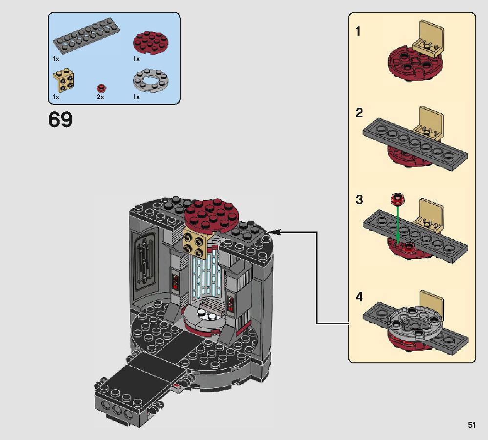 Snoke's Throne Room 75216 LEGO information LEGO instructions 51 page