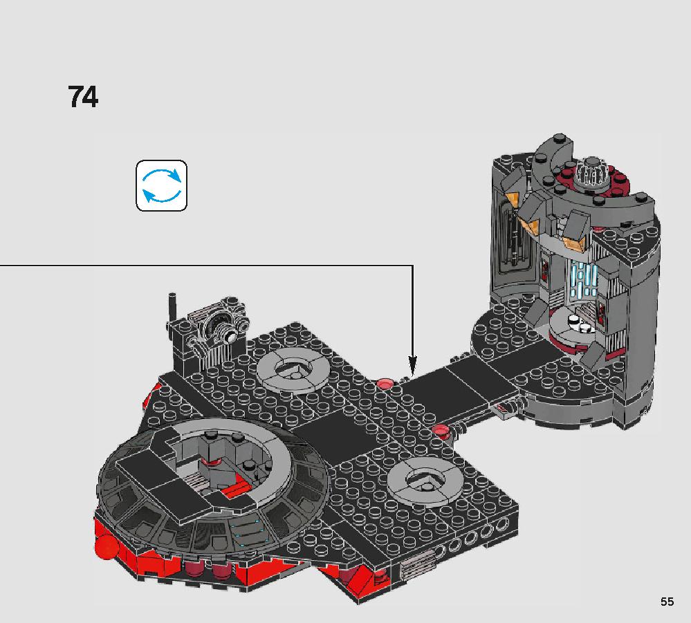 Snoke's Throne Room 75216 LEGO information LEGO instructions 55 page