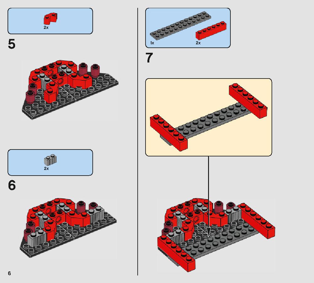 Snoke's Throne Room 75216 LEGO information LEGO instructions 6 page