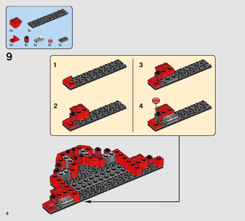 Snoke's Throne Room 75216 LEGO information LEGO instructions 8 page
