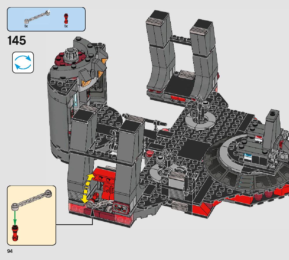 Snoke's Throne Room 75216 LEGO information LEGO instructions 94 page