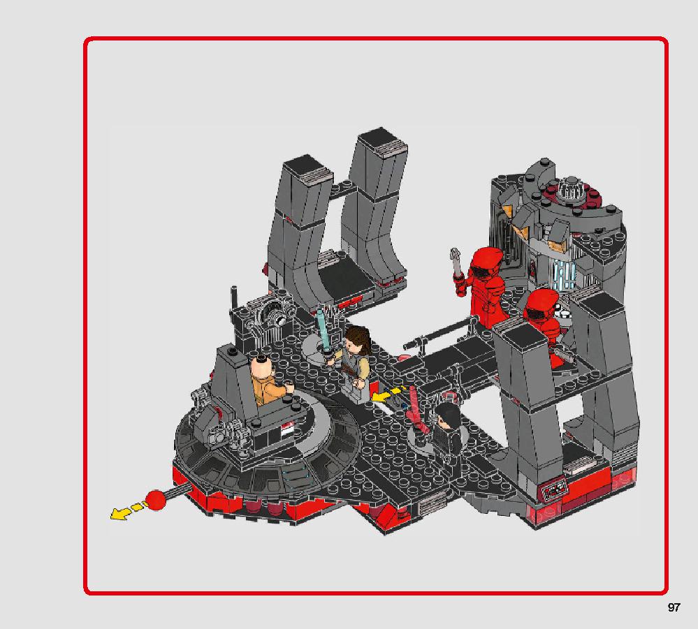 Snoke's Throne Room 75216 LEGO information LEGO instructions 97 page
