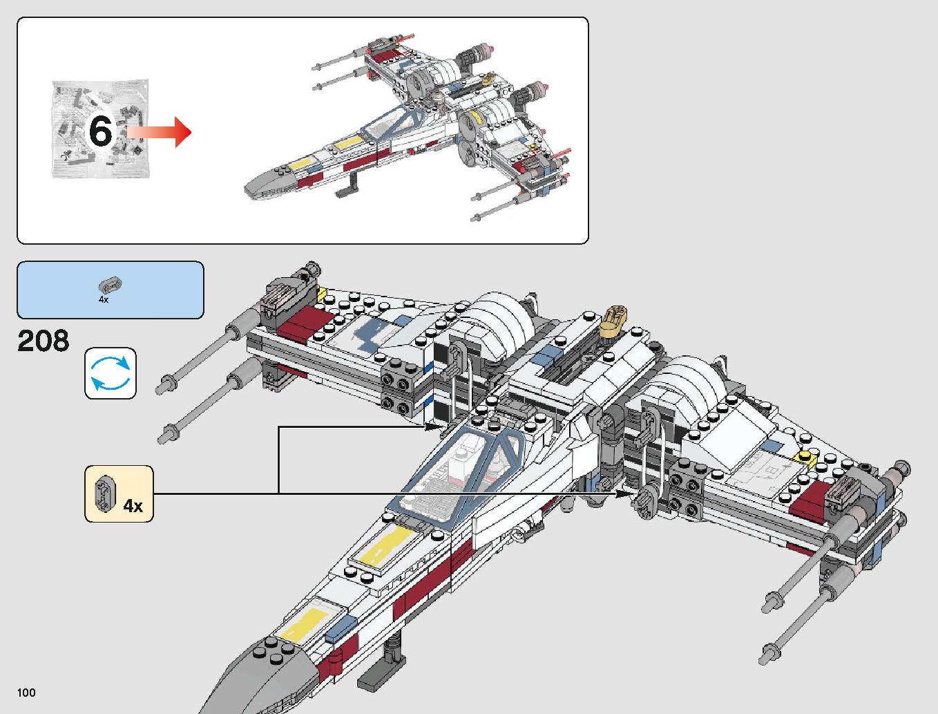X-Wing Starfighter 75218 LEGO information LEGO instructions 100 page