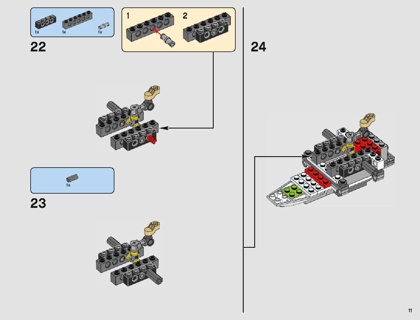 X-Wing Starfighter 75218 LEGO information LEGO instructions 11 page