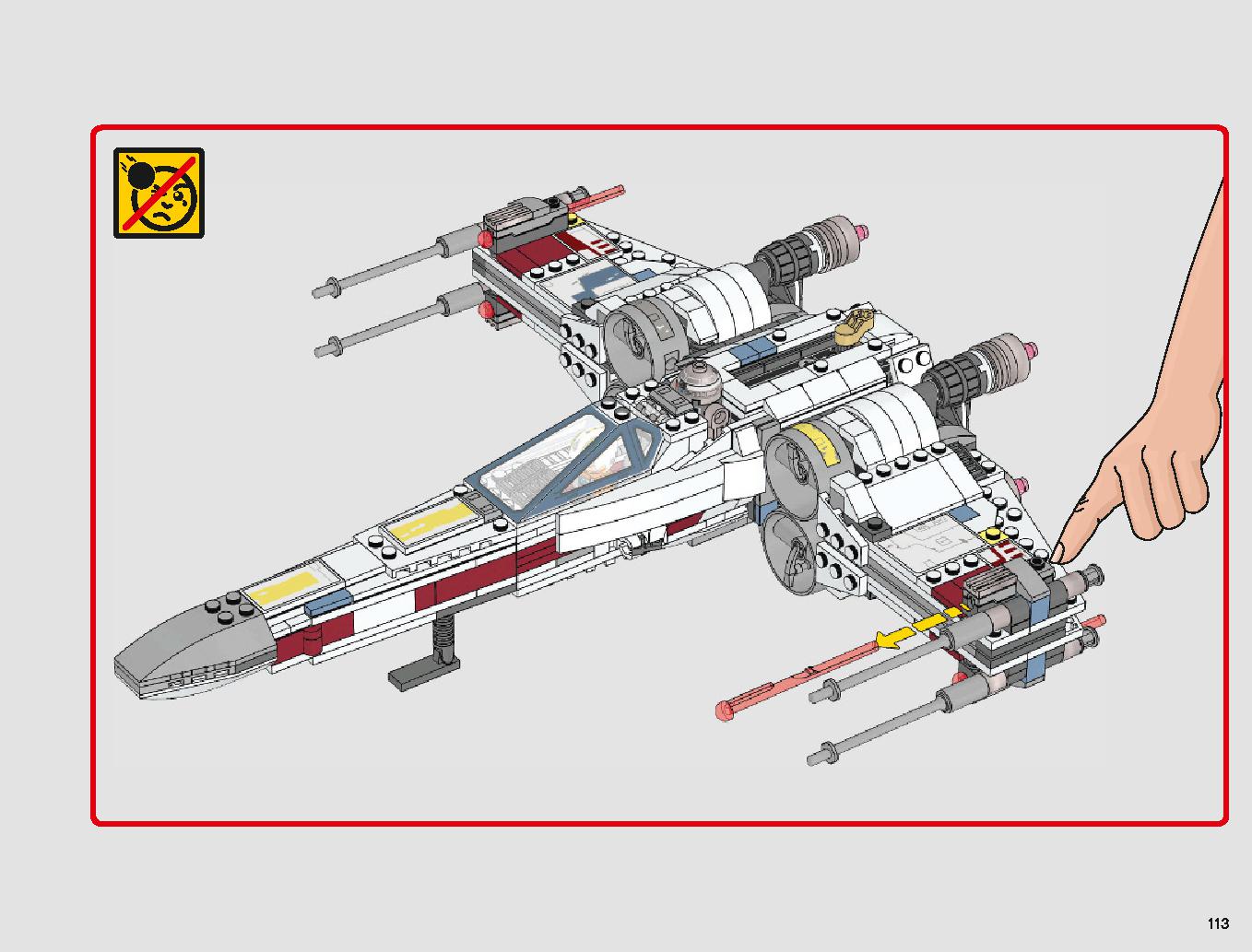 X-Wing Starfighter 75218 LEGO information LEGO instructions 113 page