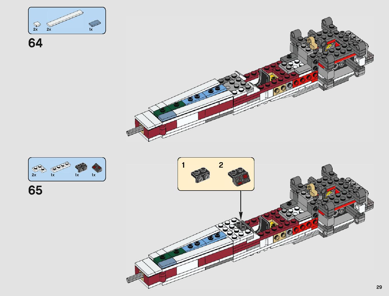 X-Wing Starfighter 75218 LEGO information LEGO instructions 29 page