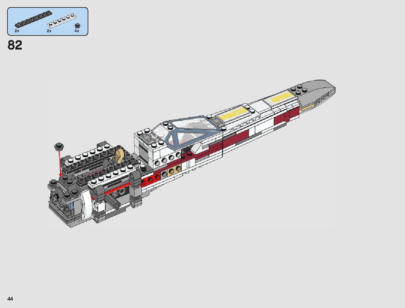 X-Wing Starfighter 75218 LEGO information LEGO instructions 44 page