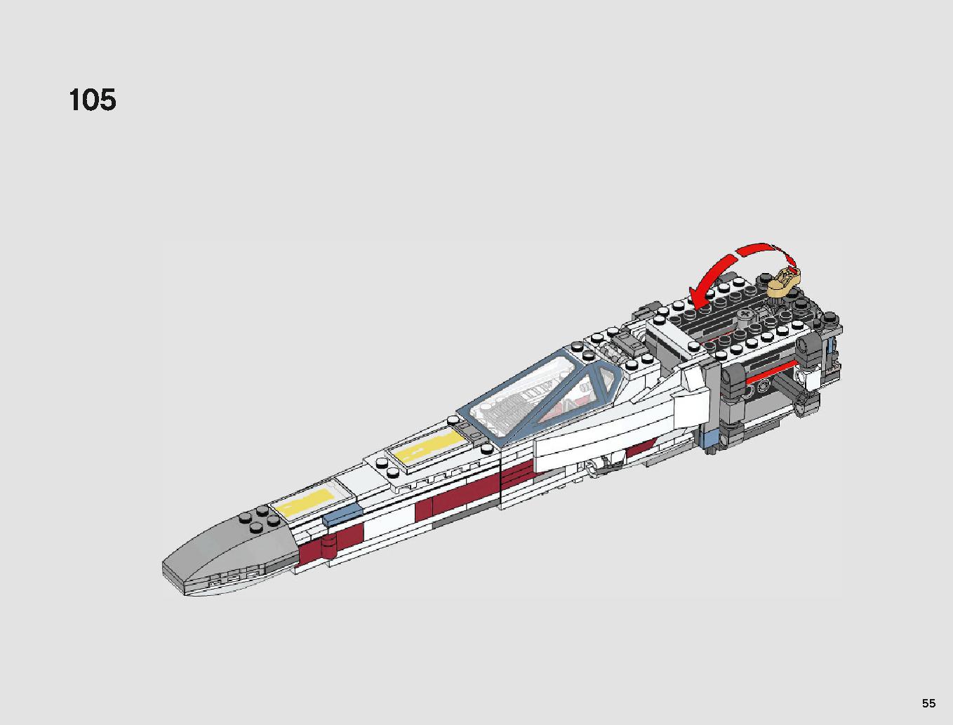 X-Wing Starfighter 75218 LEGO information LEGO instructions 55 page