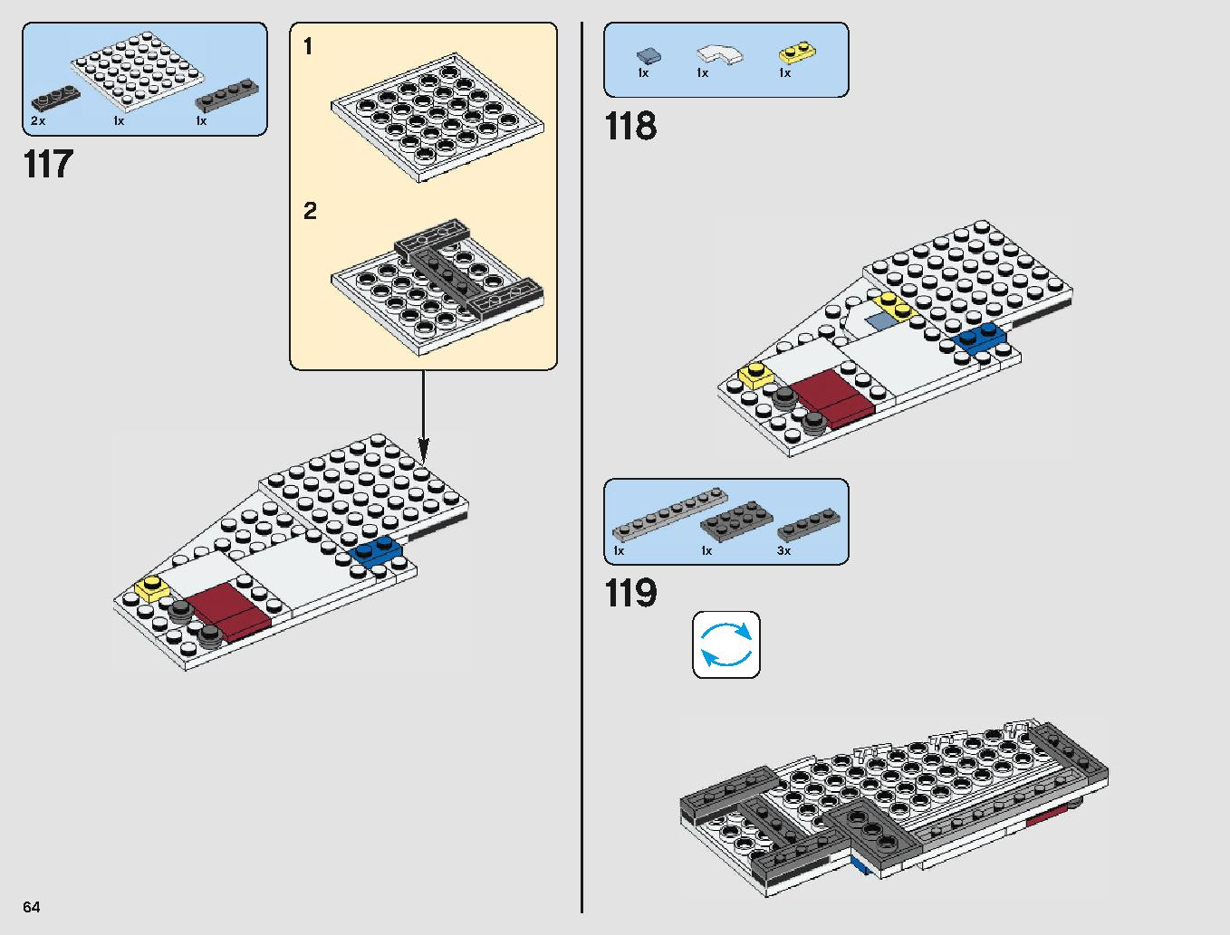 Xウィング・スターファイター 75218 レゴの商品情報 レゴの説明書・組立方法 64 page