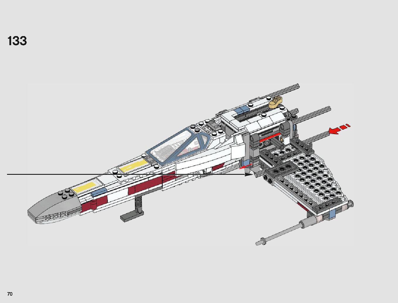 X-Wing Starfighter 75218 LEGO information LEGO instructions 70 page