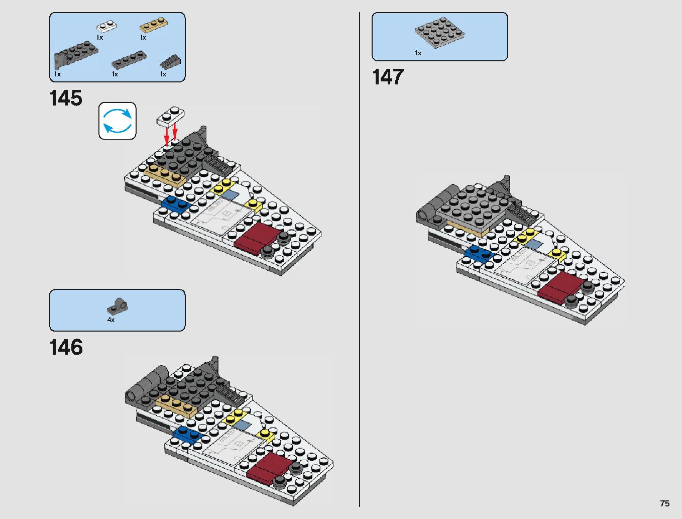 Xウィング・スターファイター 75218 レゴの商品情報 レゴの説明書・組立方法 75 page