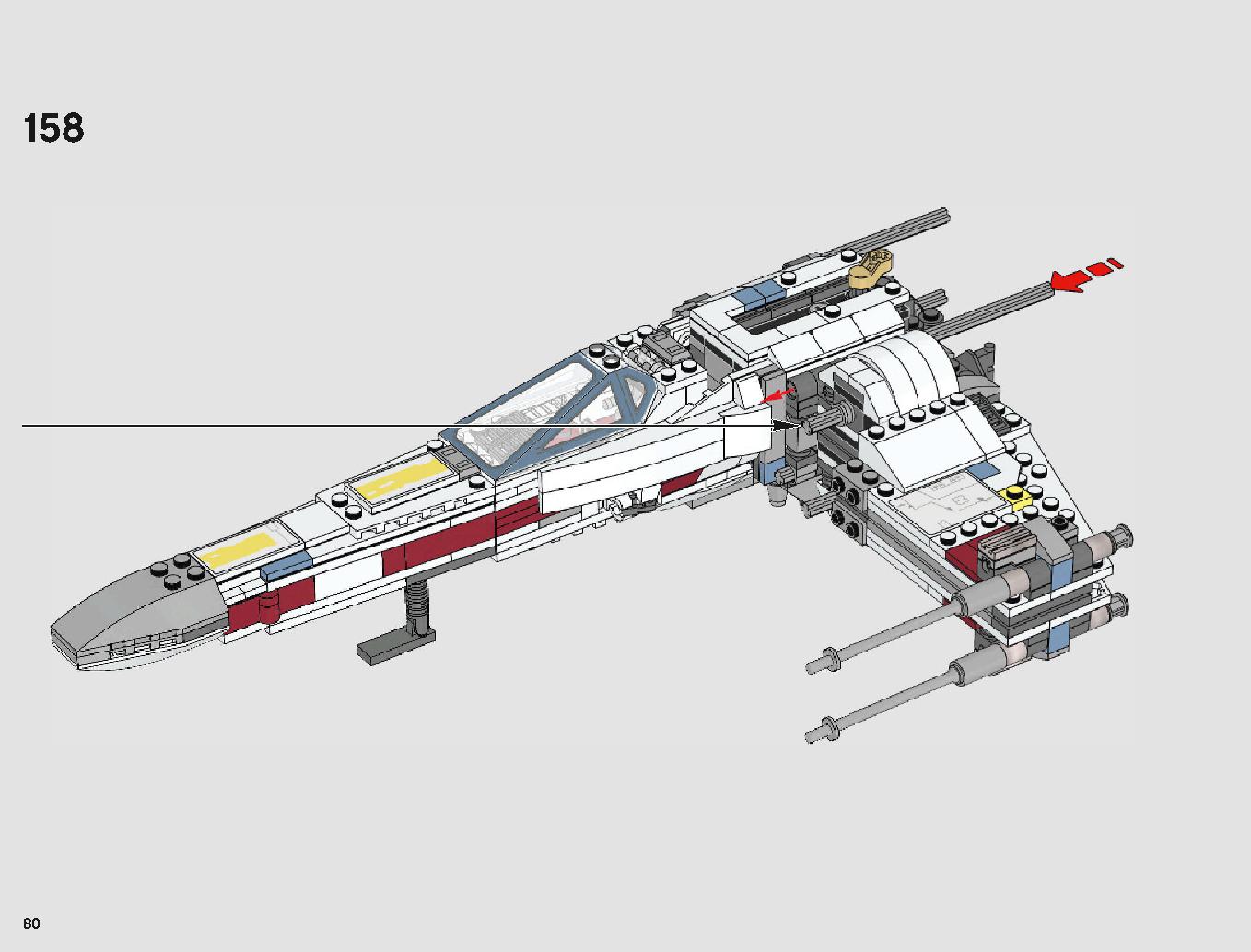 X-Wing Starfighter 75218 LEGO information LEGO instructions 80 page