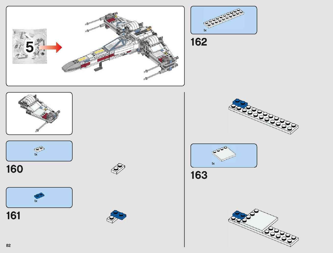 X-Wing Starfighter 75218 LEGO information LEGO instructions 82 page