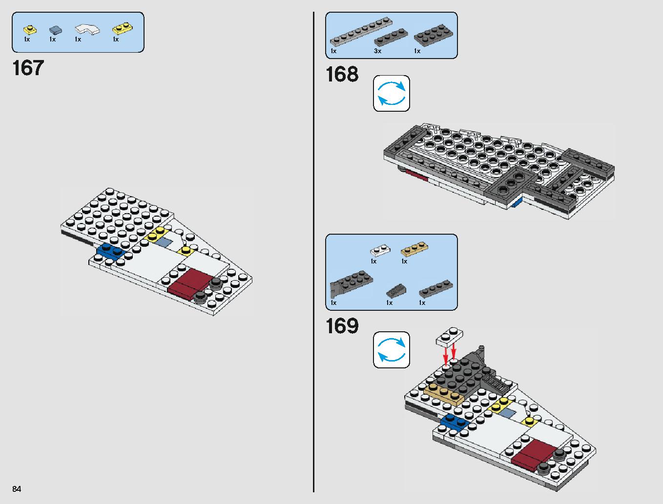 Xウィング・スターファイター 75218 レゴの商品情報 レゴの説明書・組立方法 84 page