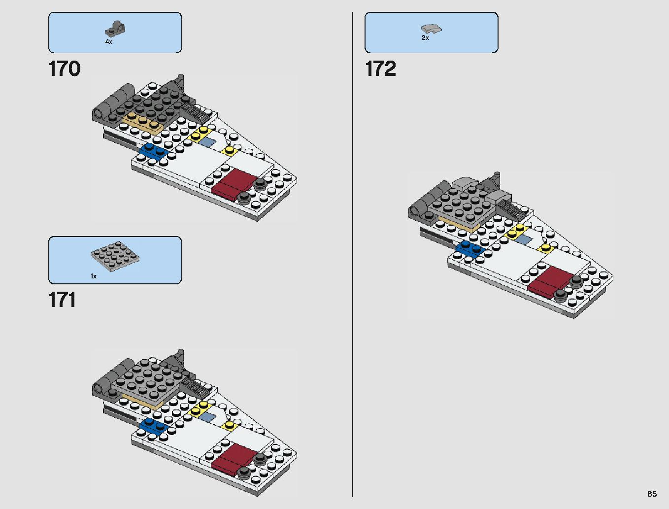 Xウィング・スターファイター 75218 レゴの商品情報 レゴの説明書・組立方法 85 page