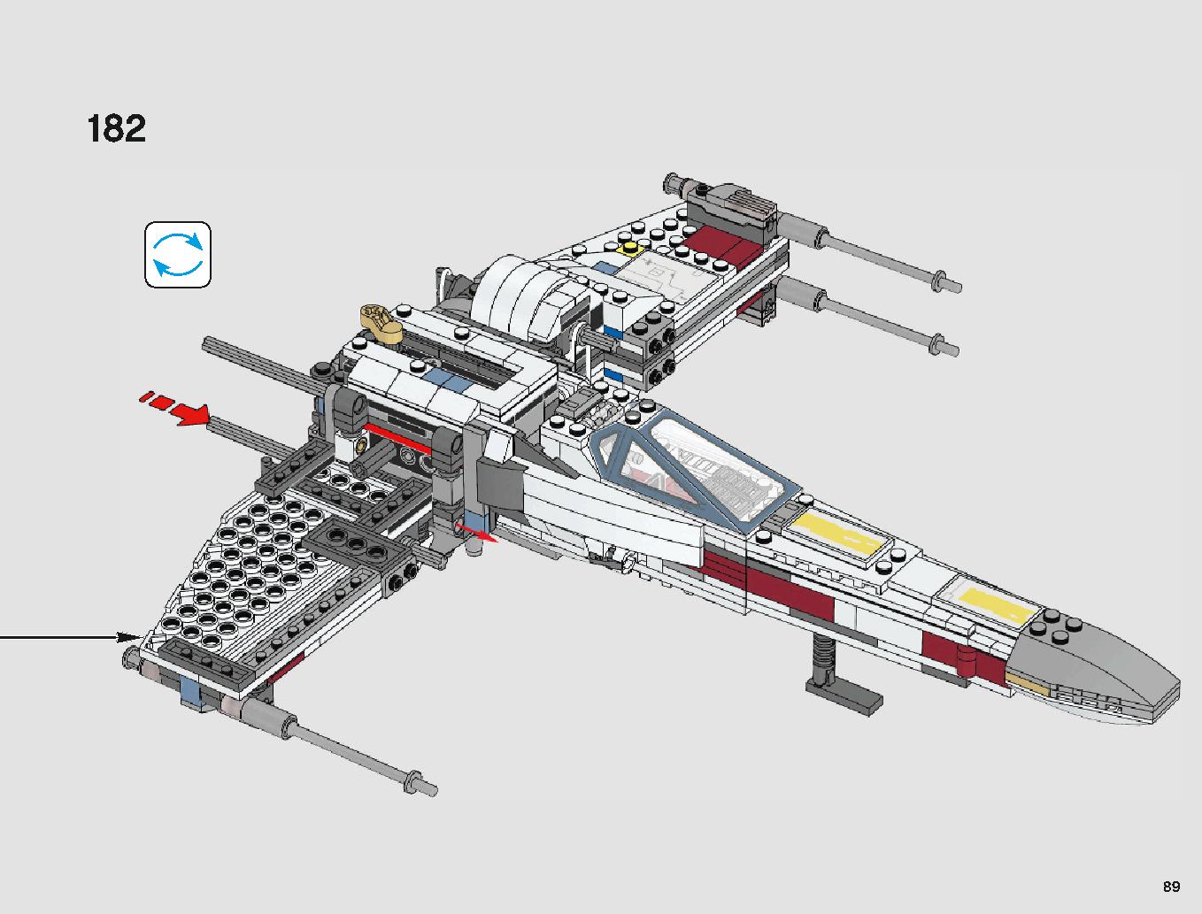 X-Wing Starfighter 75218 LEGO information LEGO instructions 89 page