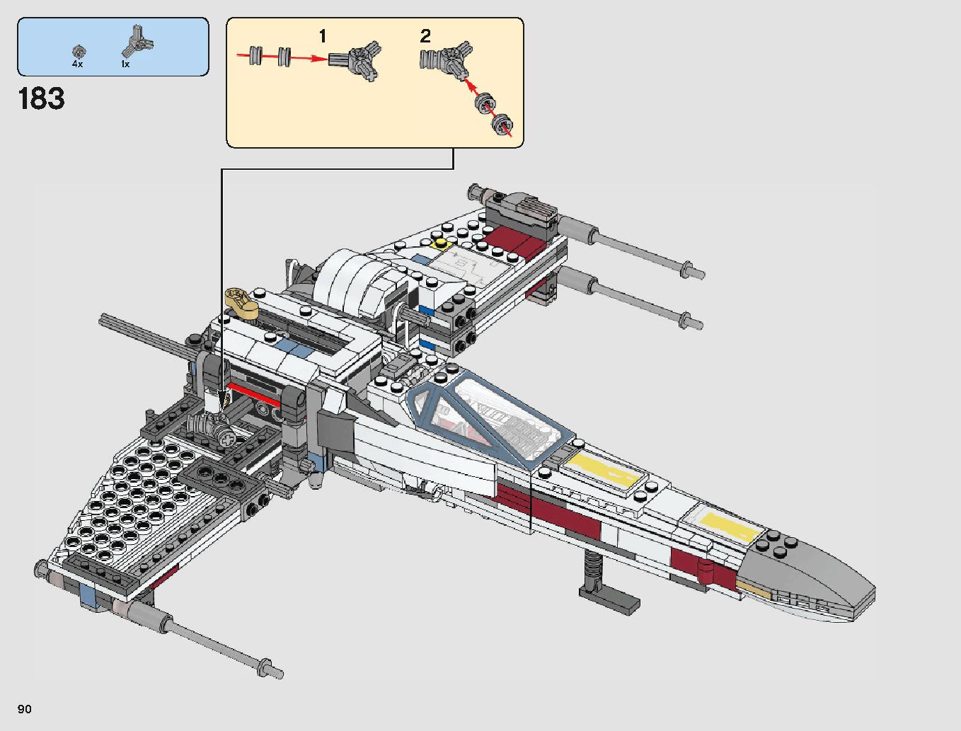 X-Wing Starfighter 75218 LEGO information LEGO instructions 90 page