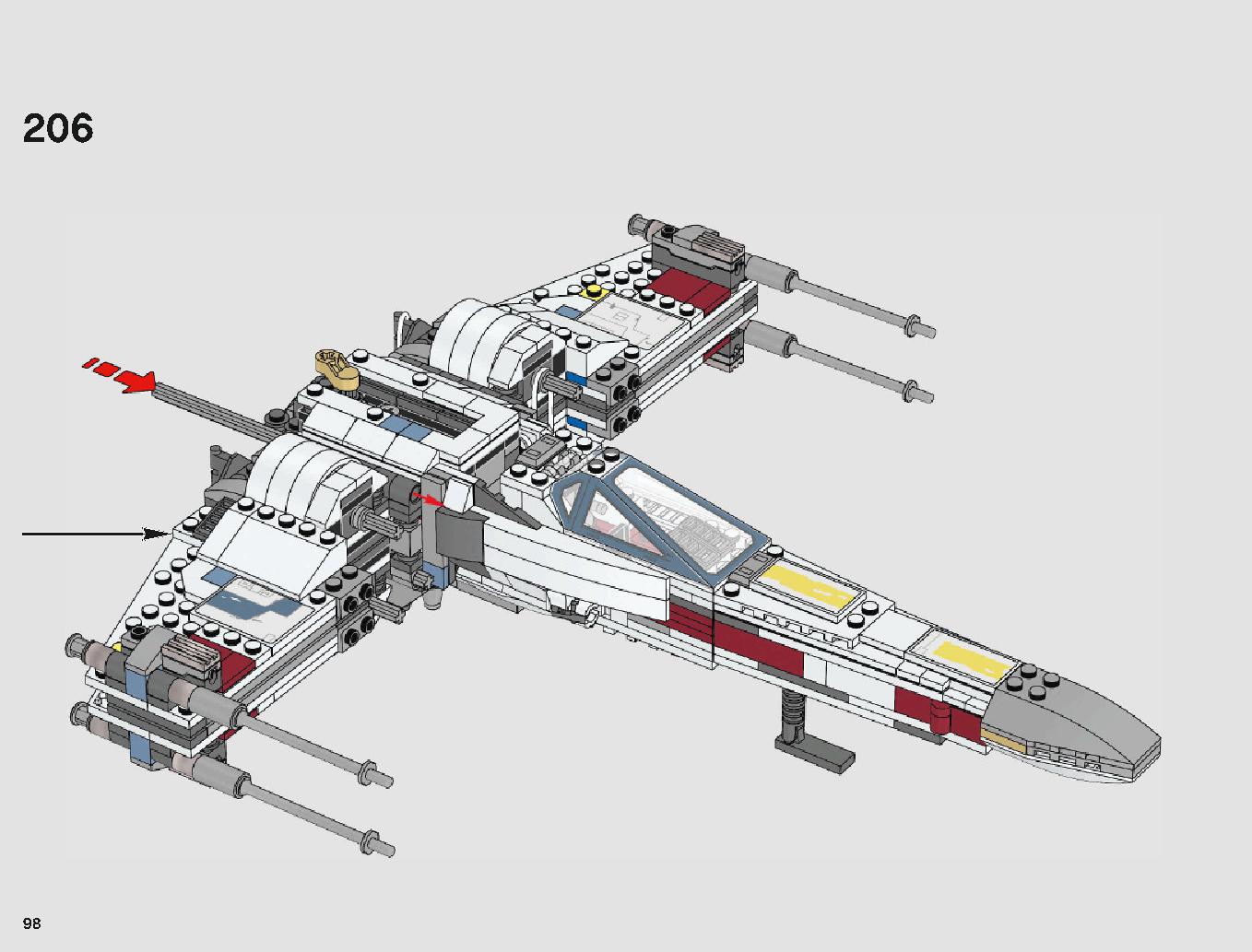 X-Wing Starfighter 75218 LEGO information LEGO instructions 98 page