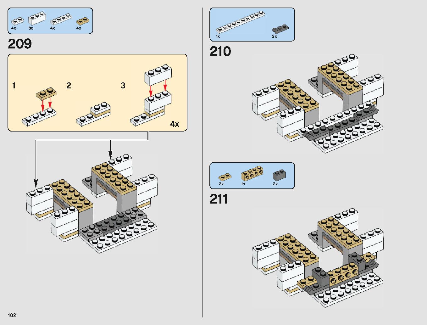 脱出ポッド vs.デューバック マイクロファイター 75219 レゴの商品情報 レゴの説明書・組立方法 102 page
