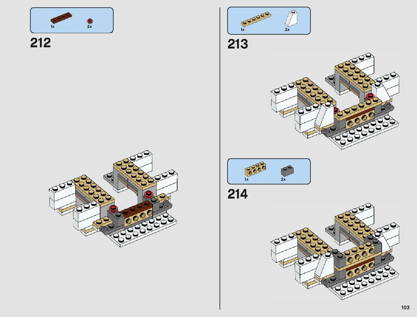 脱出ポッド vs.デューバック マイクロファイター 75219 レゴの商品情報 レゴの説明書・組立方法 103 page